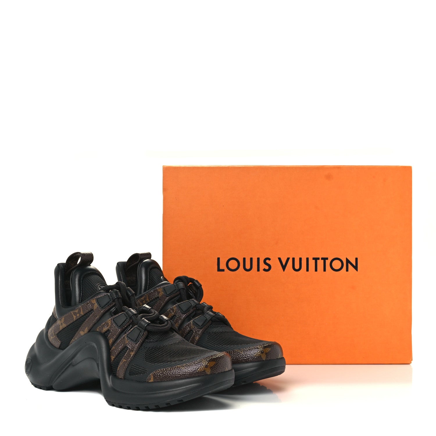Louis Vuitton Calfskin Patent Monogram LV Archlight Sneakers 40.5 Black 11 of 11