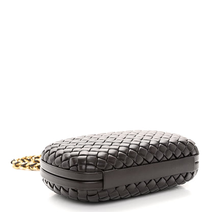 Bottega Veneta Nappa Intreccio Padded Chain Knot Clutch Fondant 4 of 10