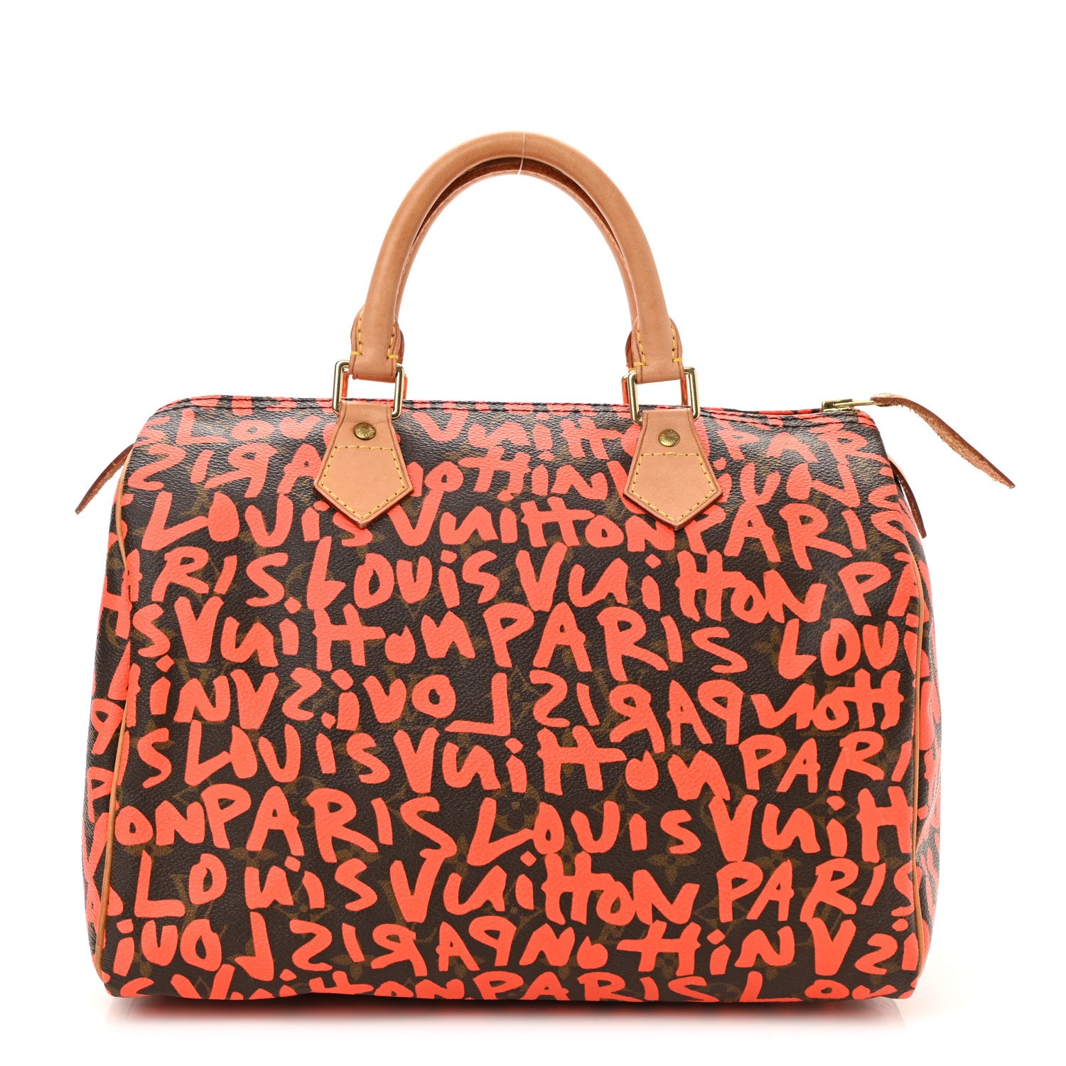 Louis Vuitton Monogram Graffiti Speedy 30 Orange 1 of 9
