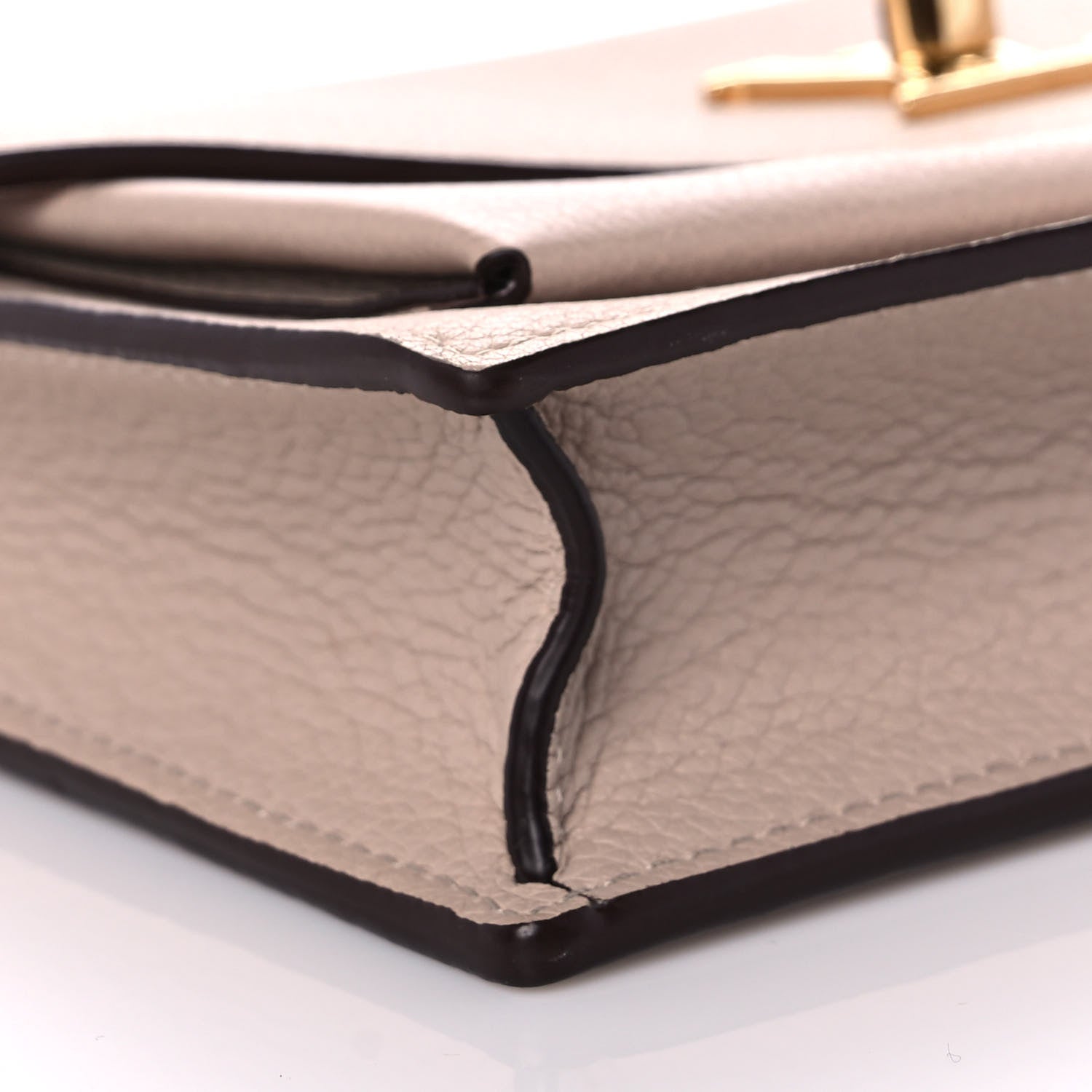 Louis Vuitton Soft Calfskin My Lockme Chain Pochette Greige 6 of 12