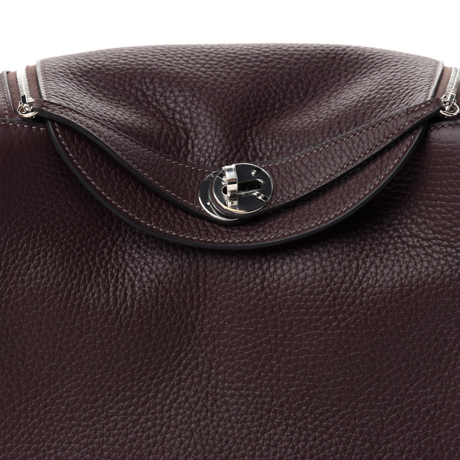 Hermes Taurillon Clemence Lindy 26 Rouge Sellier 9 of 10