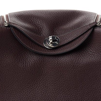 Hermes Taurillon Clemence Lindy 26 Rouge Sellier 9 of 10