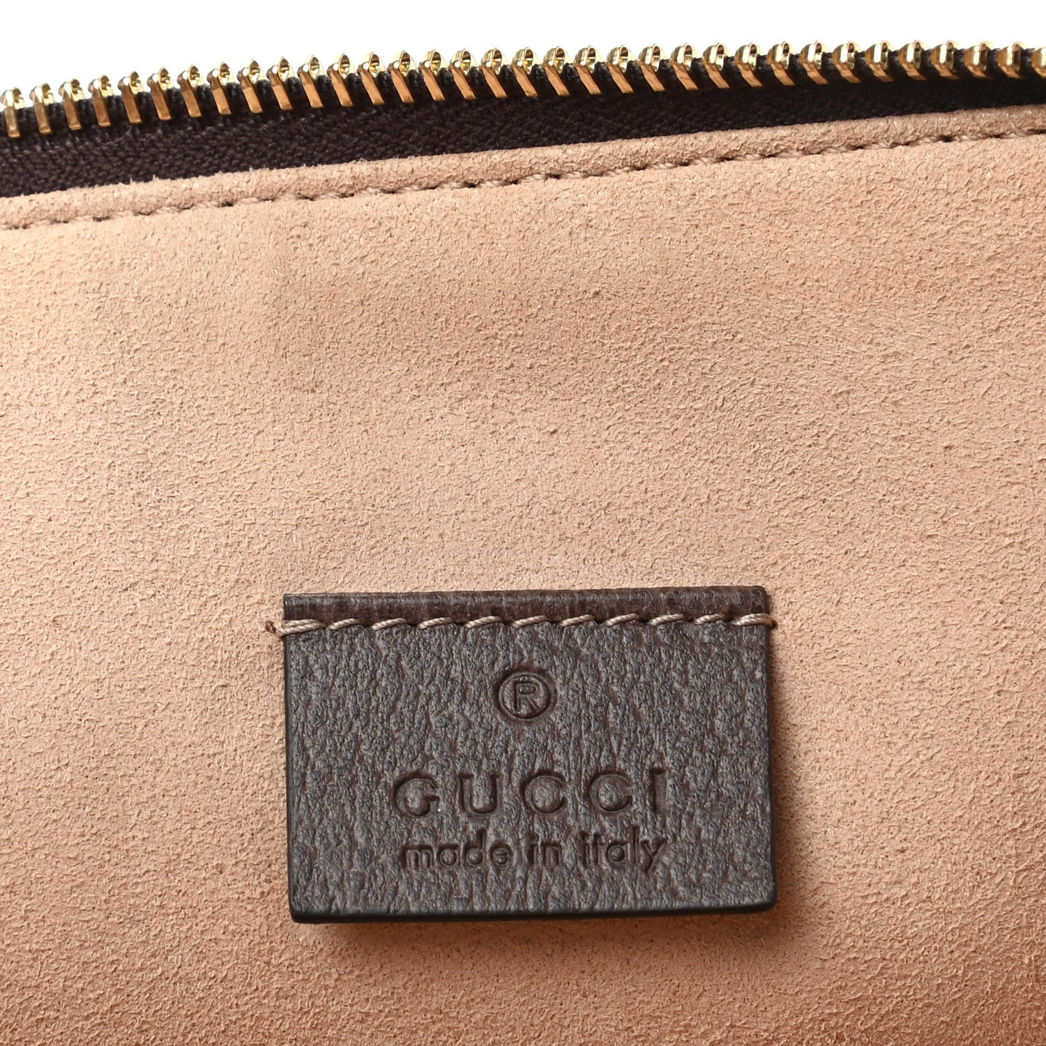 Gucci GG Supreme Monogram Large Ophidia Pouch Clutch Brown 6 of 8