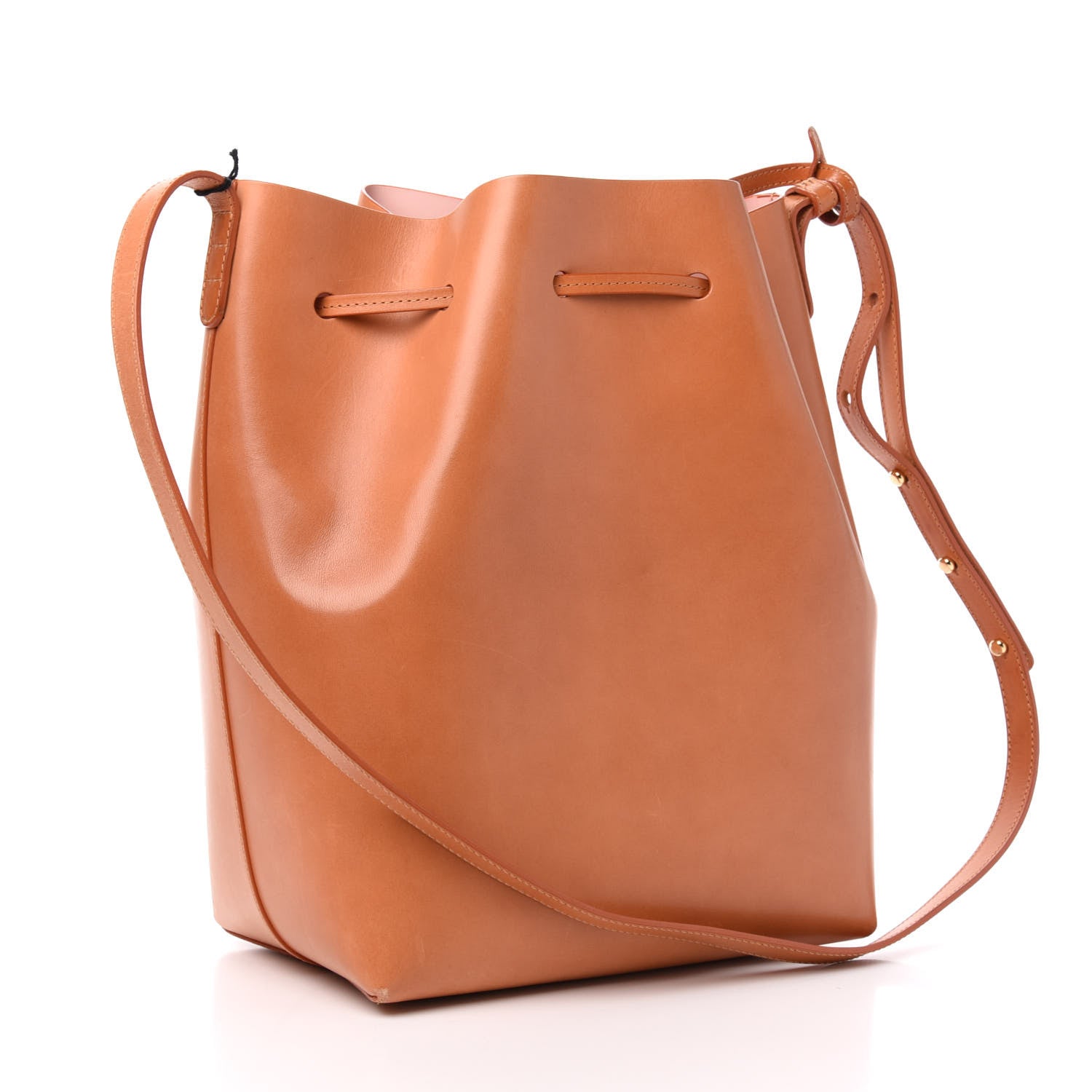 Mansur Gavriel Calfskin Bucket Bag Cammello Rosa 4 of 13