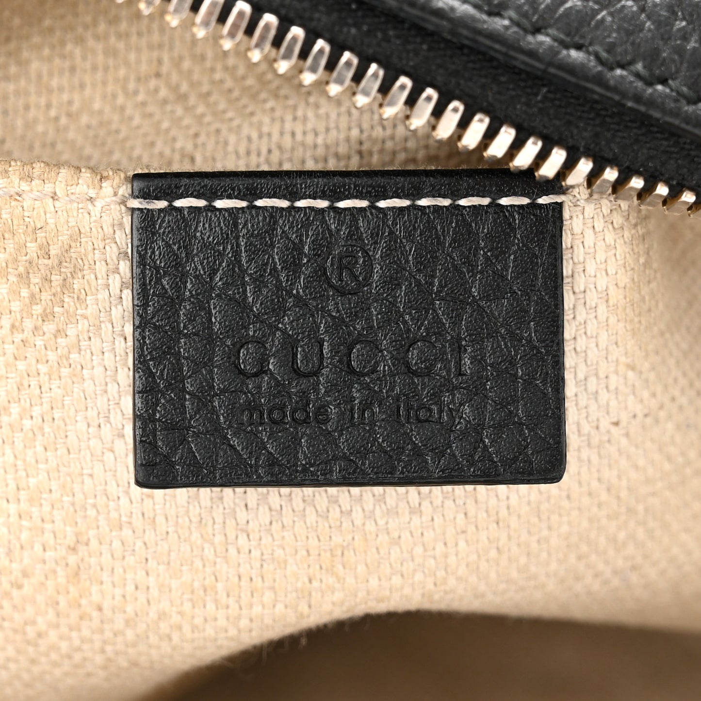 Pebbled Calfskin Small Soho Disco Bag Black