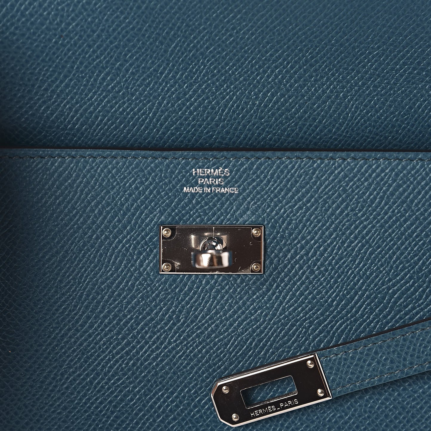 Epsom Kelly Longue Wallet Bleu Izmir