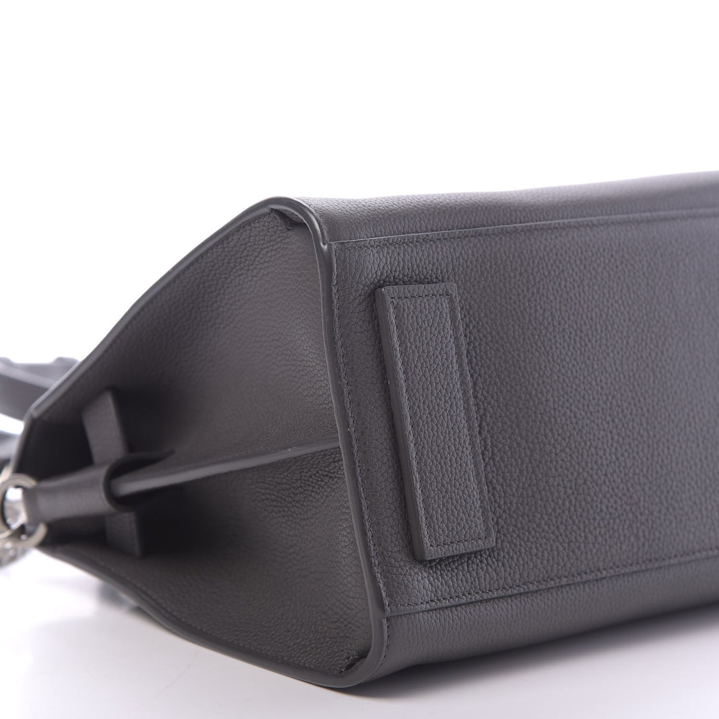 Grained Calfskin Baby Supple Sac De Jour Asphalt