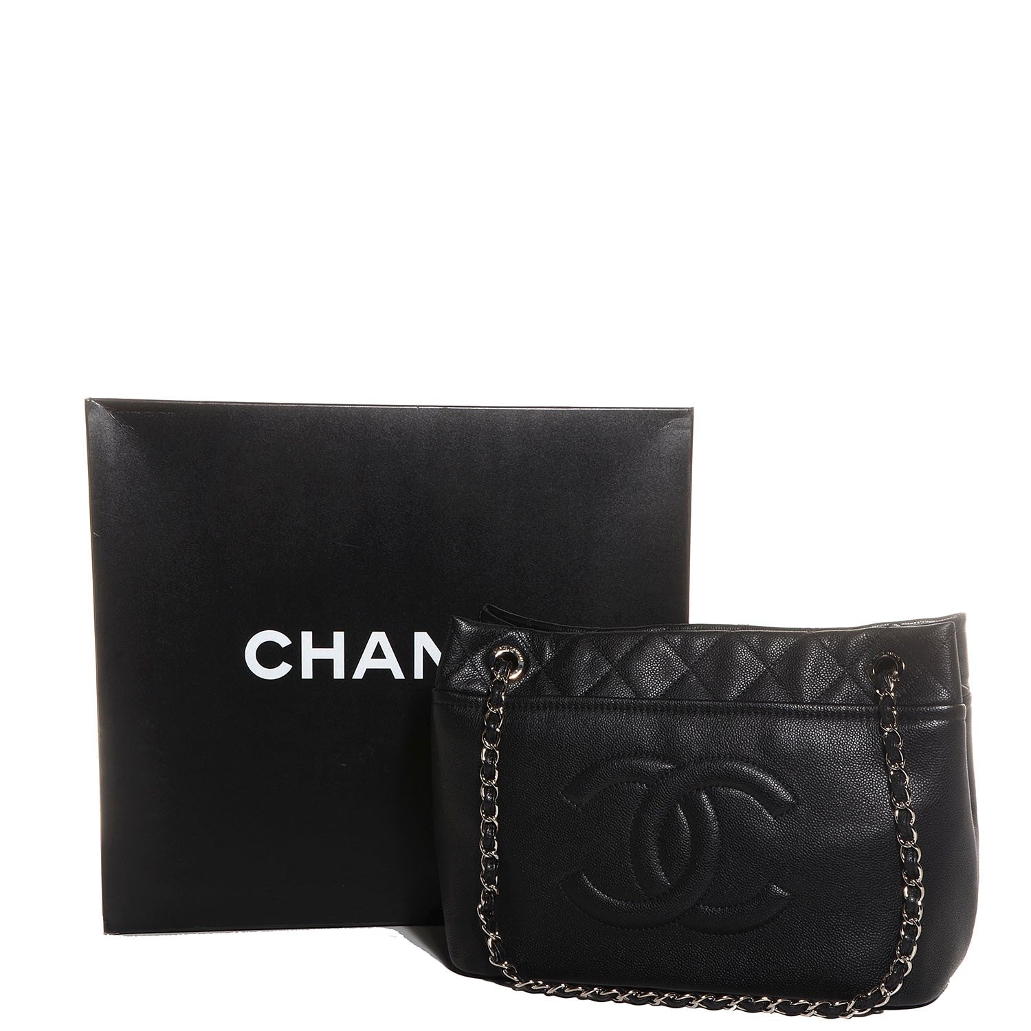 Chanel Caviar CC Timeless Soft Tote Black 8 of 8