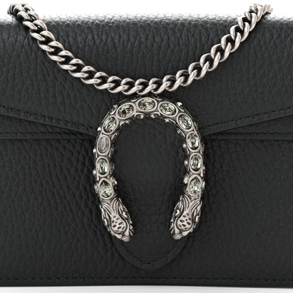 Gucci Calfskin Super Mini Dionysus Shoulder Bag Black 7 of 9