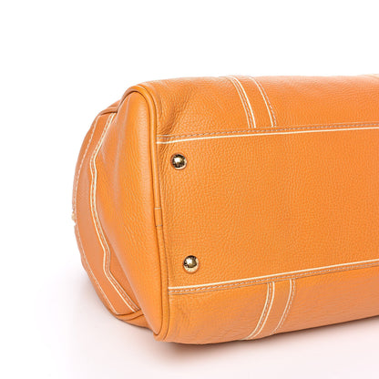 Louis Vuitton Tobago Calfskin Carryall Yellow 8 of 11