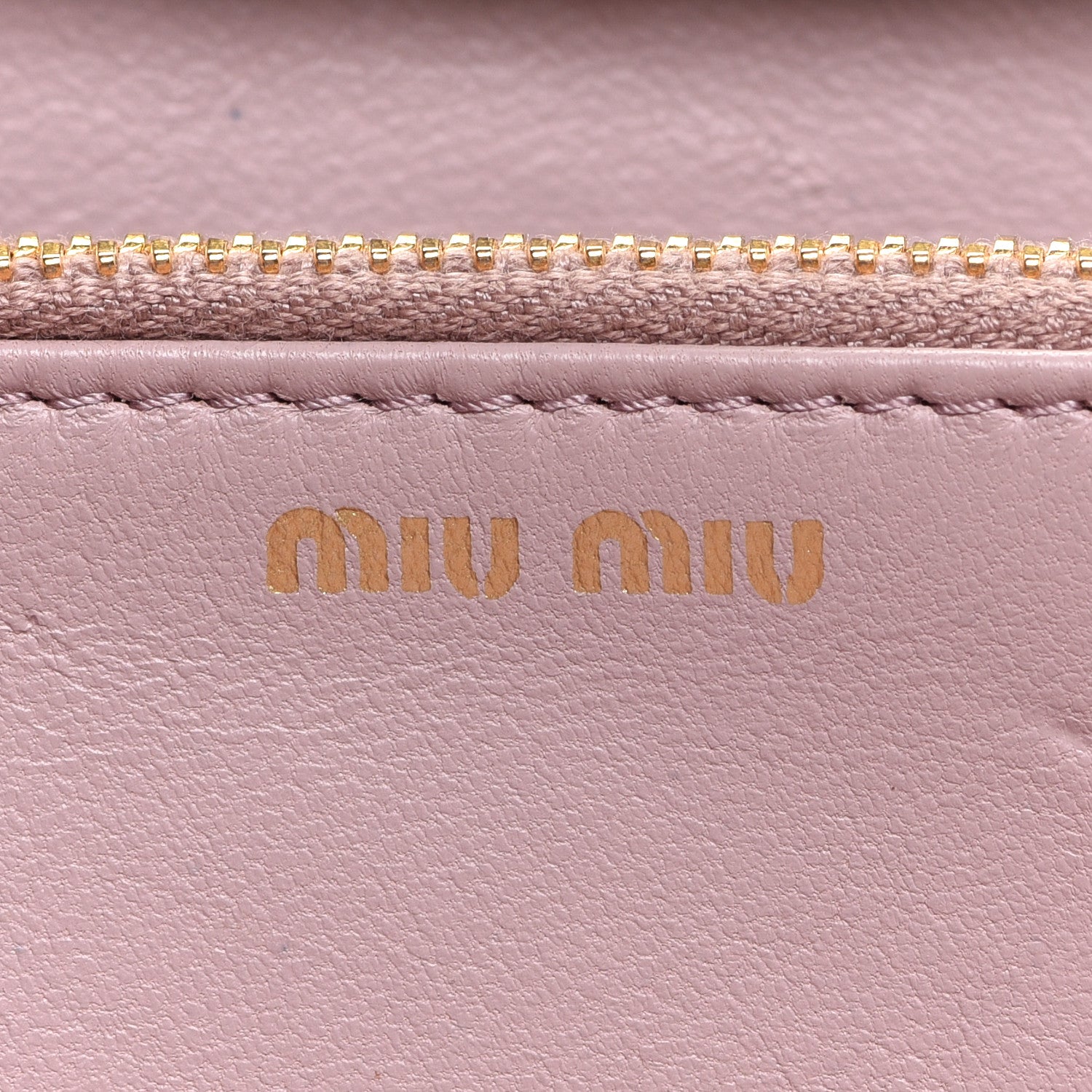 Miu Miu Matelasse Zip Around Wallet Mughetto 6 of 15