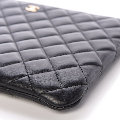 Chanel Lambskin Quilted Medium Cosmetic Case Black 9 of 12