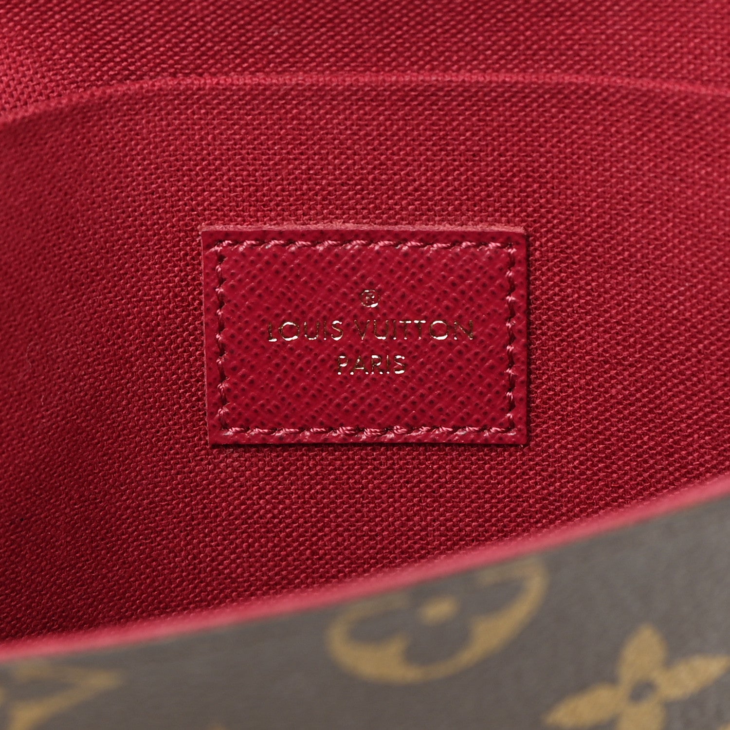 Louis Vuitton Monogram Pochette Felicie Chain Wallet Fuchsia 8 of 18