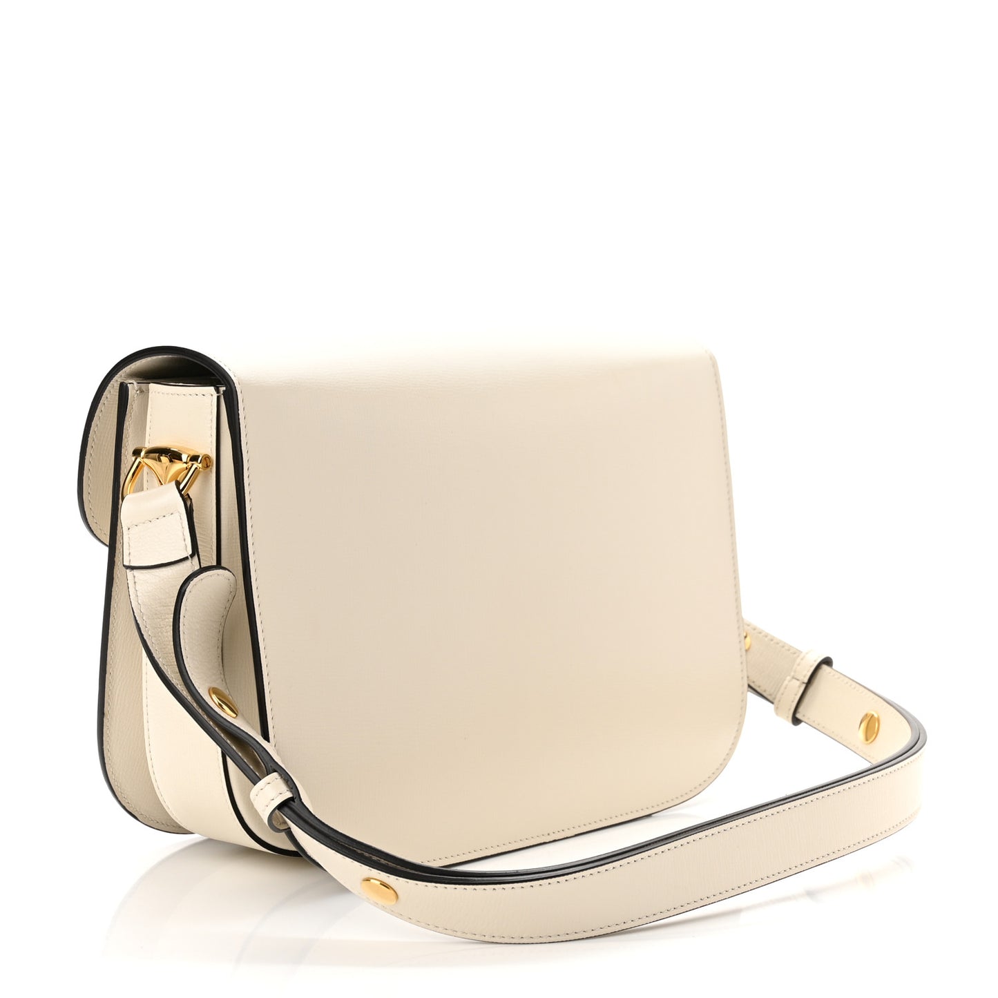 Azalea Calfskin Horsebit 1955 Shoulder Bag Mystic White