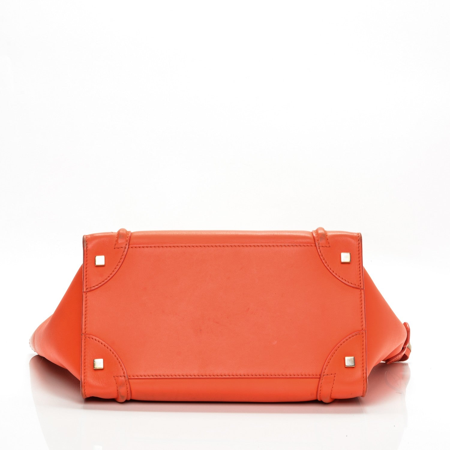 Celine Smooth Calfskin Mini Luggage Bright Orange 5 of 16
