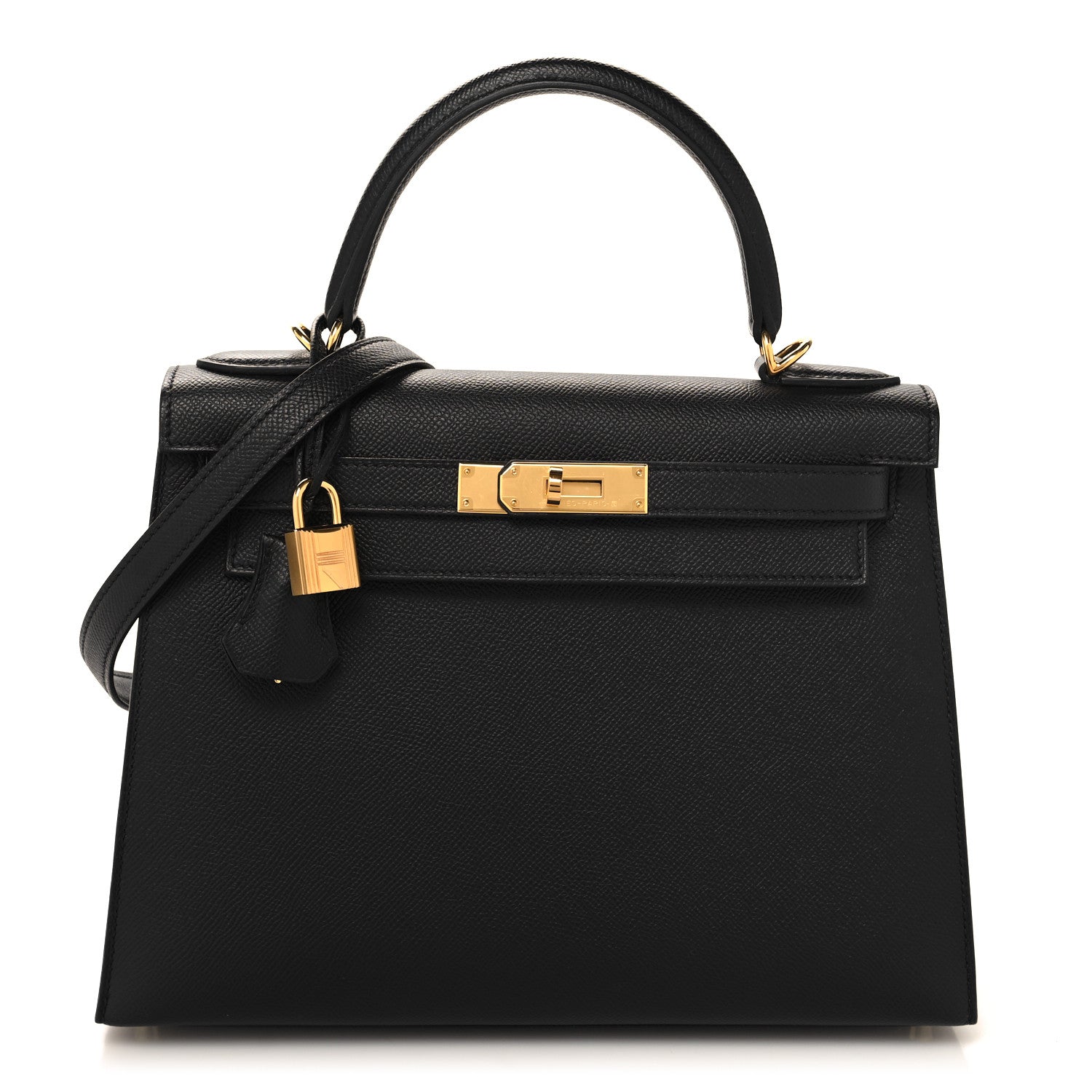 Hermes Epsom Kelly Sellier 28 Black 1 of 10