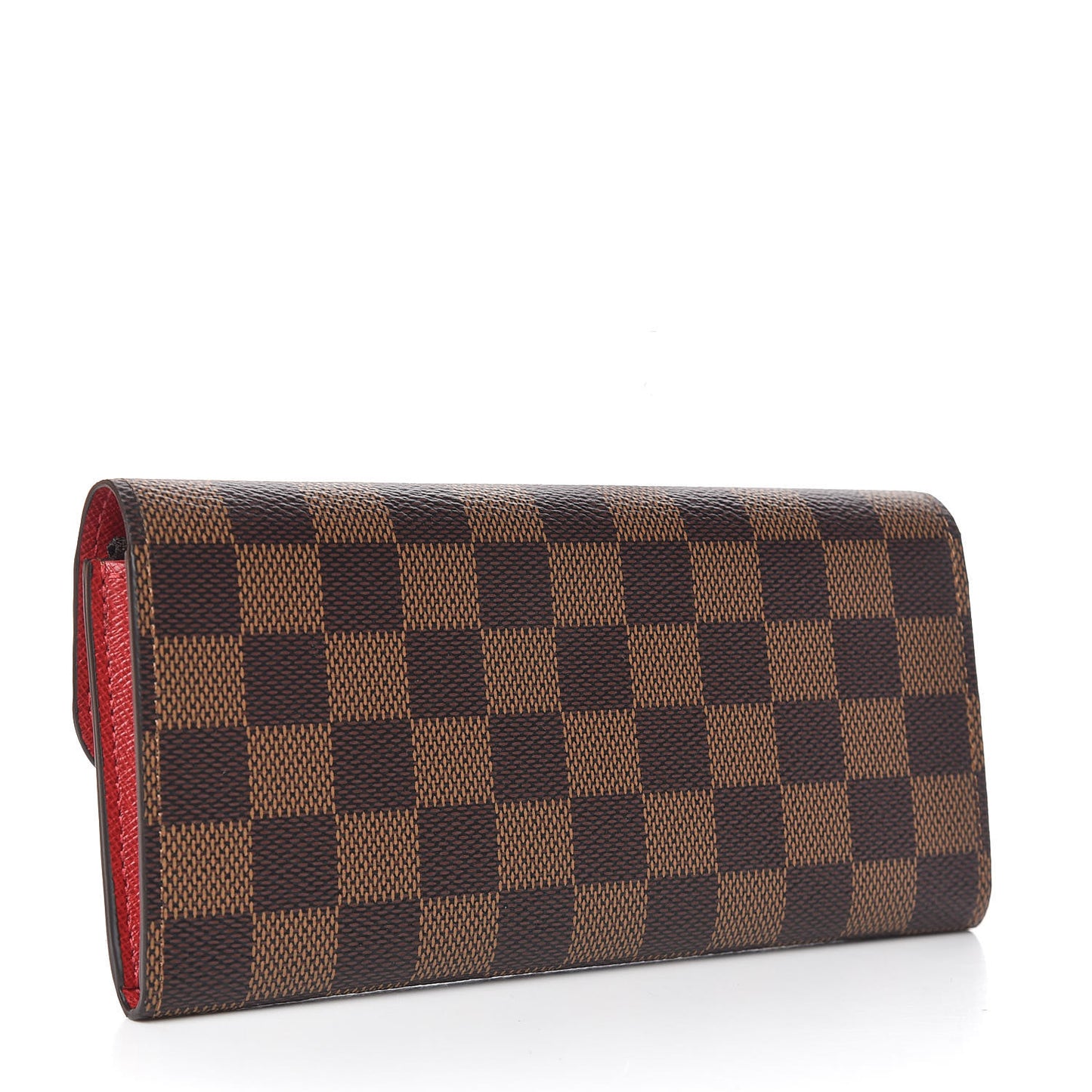 Damier Ebene Emilie Wallet Red