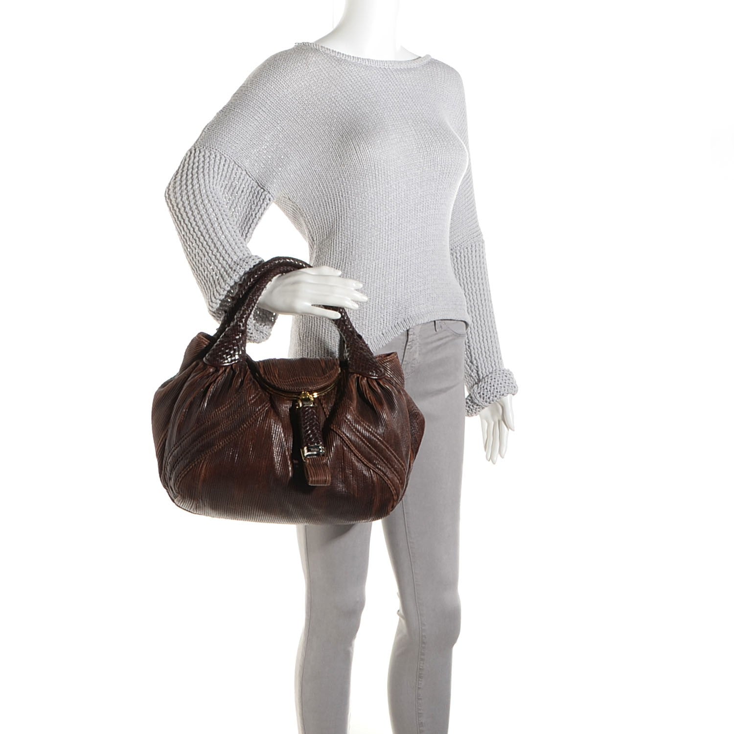 Fendi Corded Calfskin Spy Cherry 2 of 9