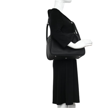 Hermes Taurillon Clemence Lindy 30 Black 2 of 10