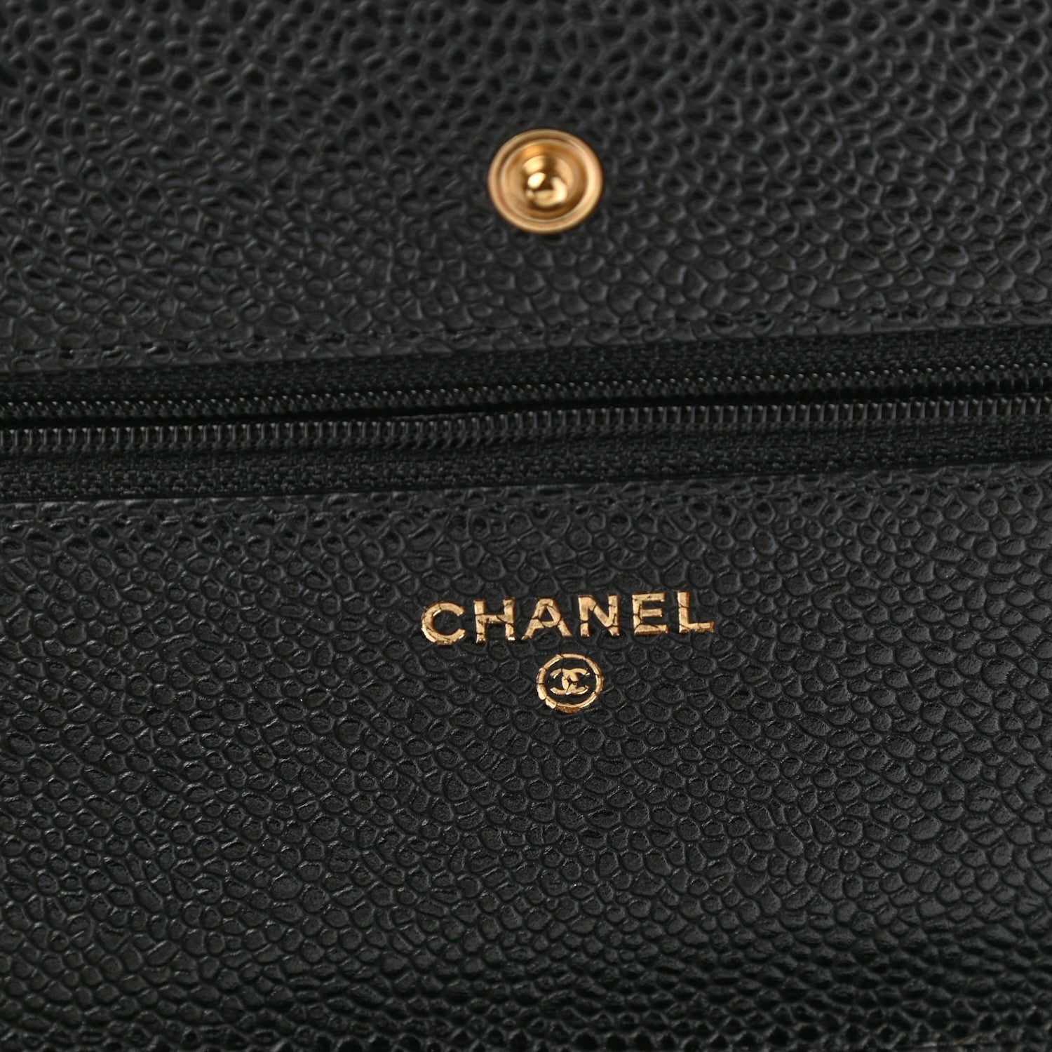 Chanel Caviar Quilted Wallet On Chain WOC Black 6 of 9