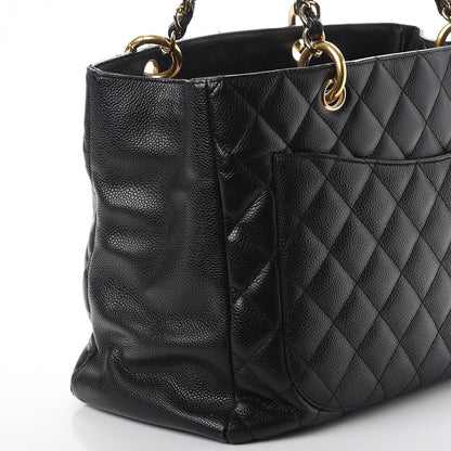 Chanel Caviar Quilted Grand Shopping Tote GST Black 10 of 14