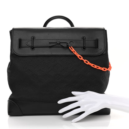 Louis Vuitton Taurillon Monogram Steamer PM Black 2 of 16