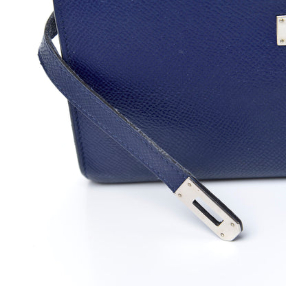 Hermes Epsom Kelly Longue Wallet Bleu Electrique 10 of 14