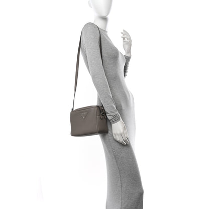 Prada Vitello Daino Soft Camera Crossbody Argilla 2 of 12