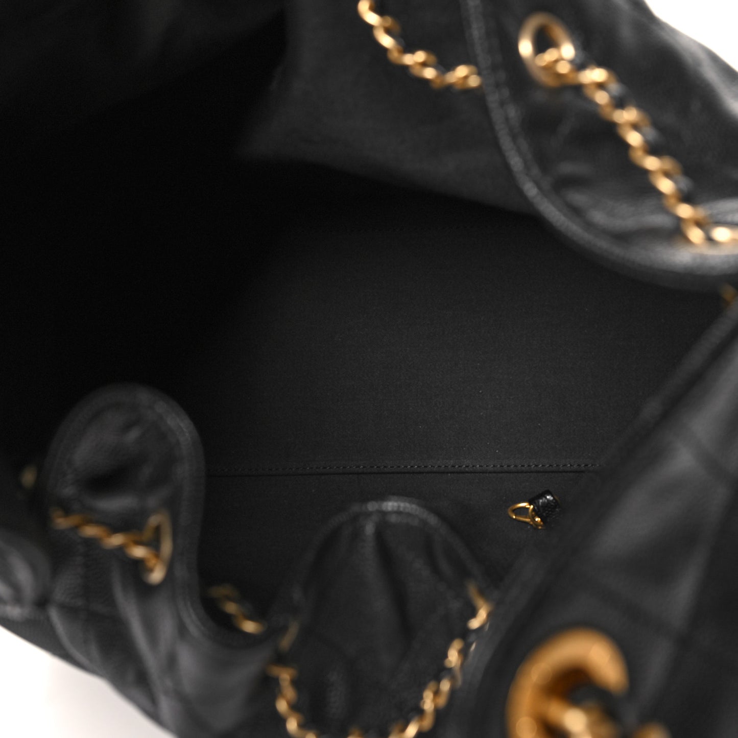 Caviar Quilted Medium Chanel 25 Handbag Black