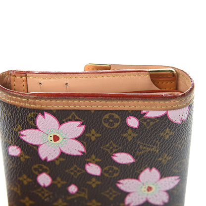 Louis Vuitton Monogram Cherry Blossom Porte Tresor International Wallet Brown 12 of 17