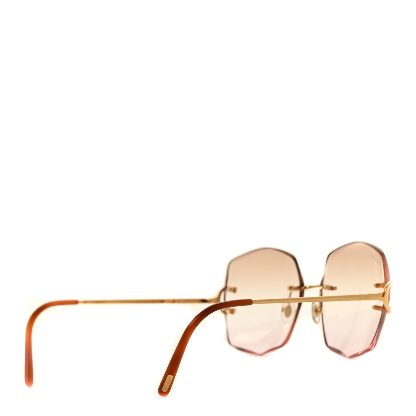 Bougie Faceted Sunglasses Orange Gold
