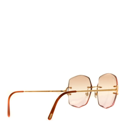 Cartier Bougie Faceted Sunglasses Orange Gold 4 of 6
