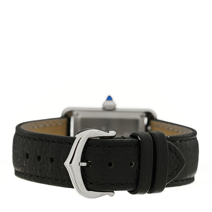 Cartier Stainless Steel Calfskin 22mm Must de Cartier Tank Quartz Watch 3 of 4