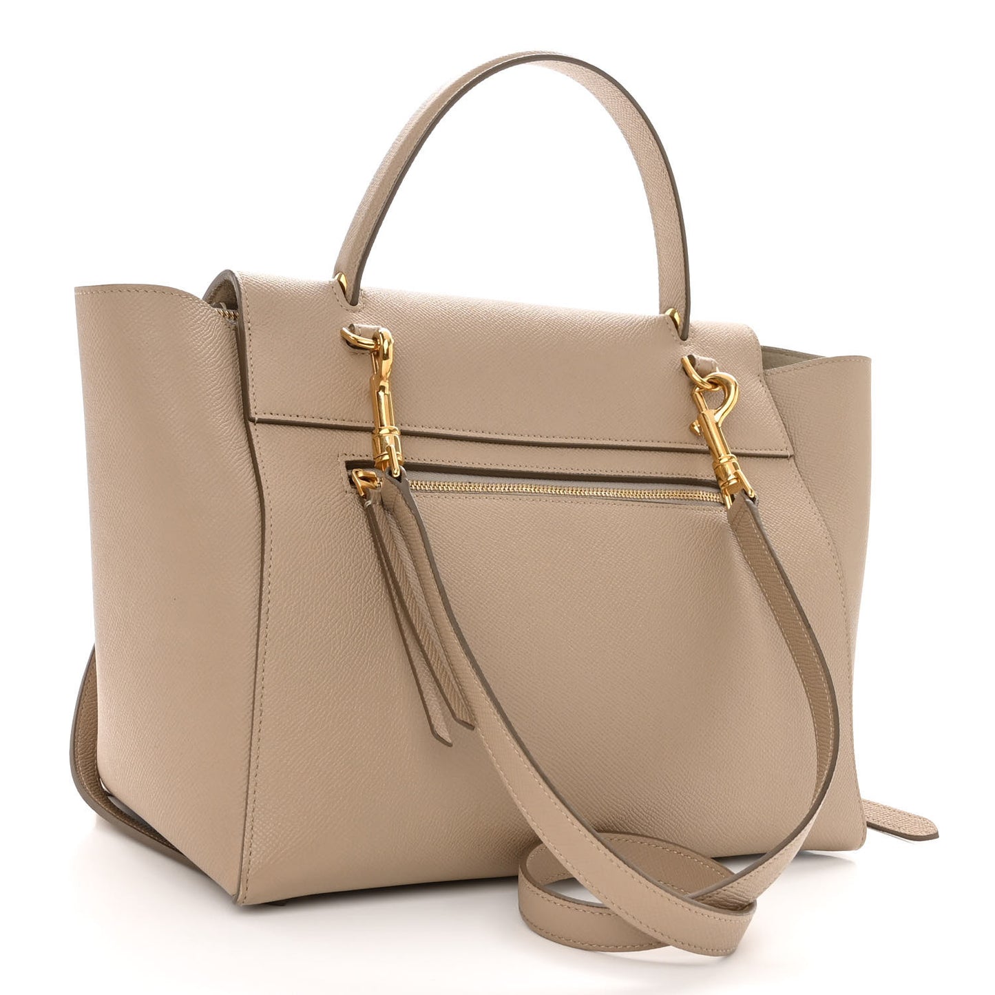Grained Calfskin Mini Belt Bag Light Taupe