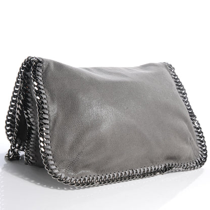 Stella McCartney Faux Leather Shaggy Deer Falabella Messenger Gray 3 of 9