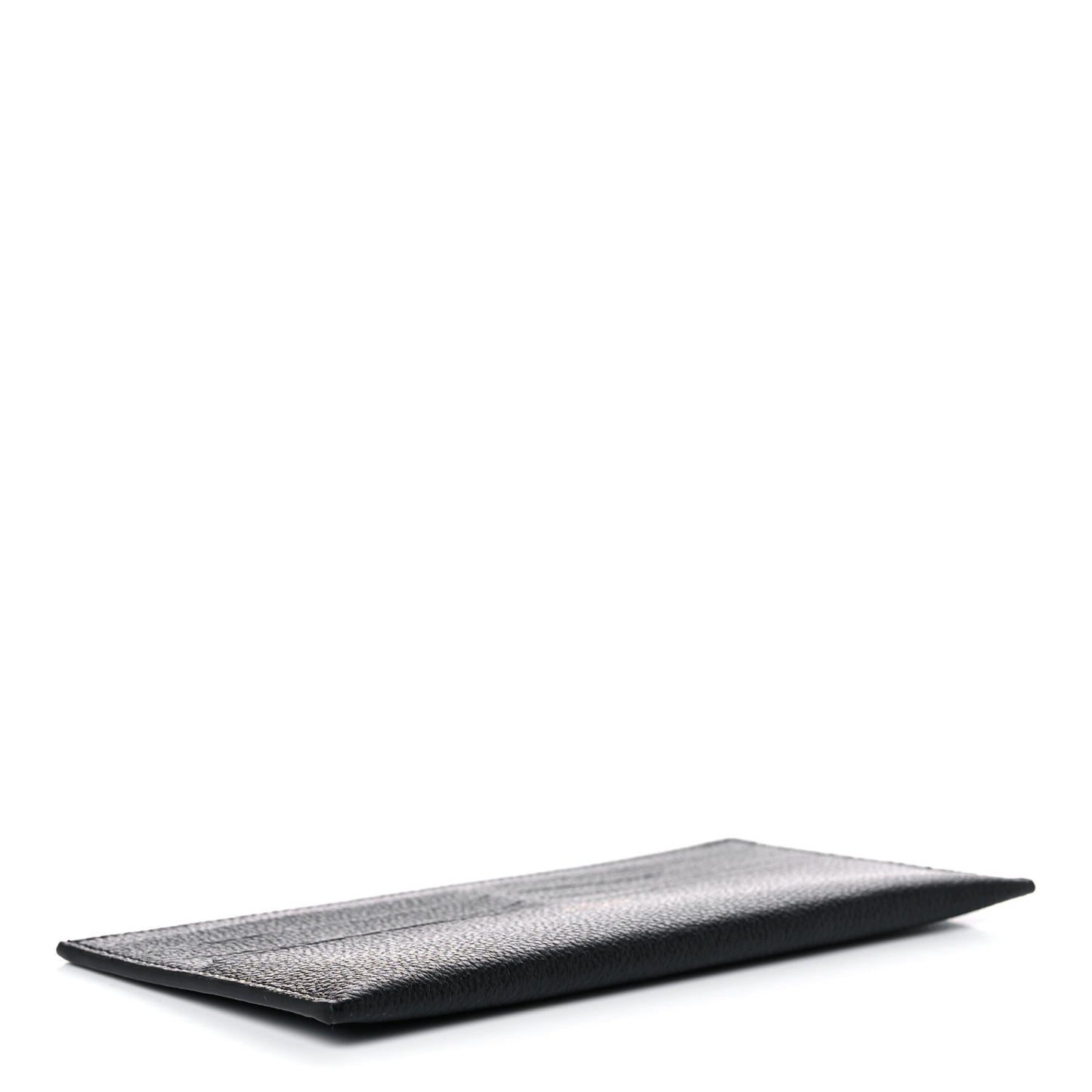 Calfskin Felicie Chain Wallet Card Holder Insert Black