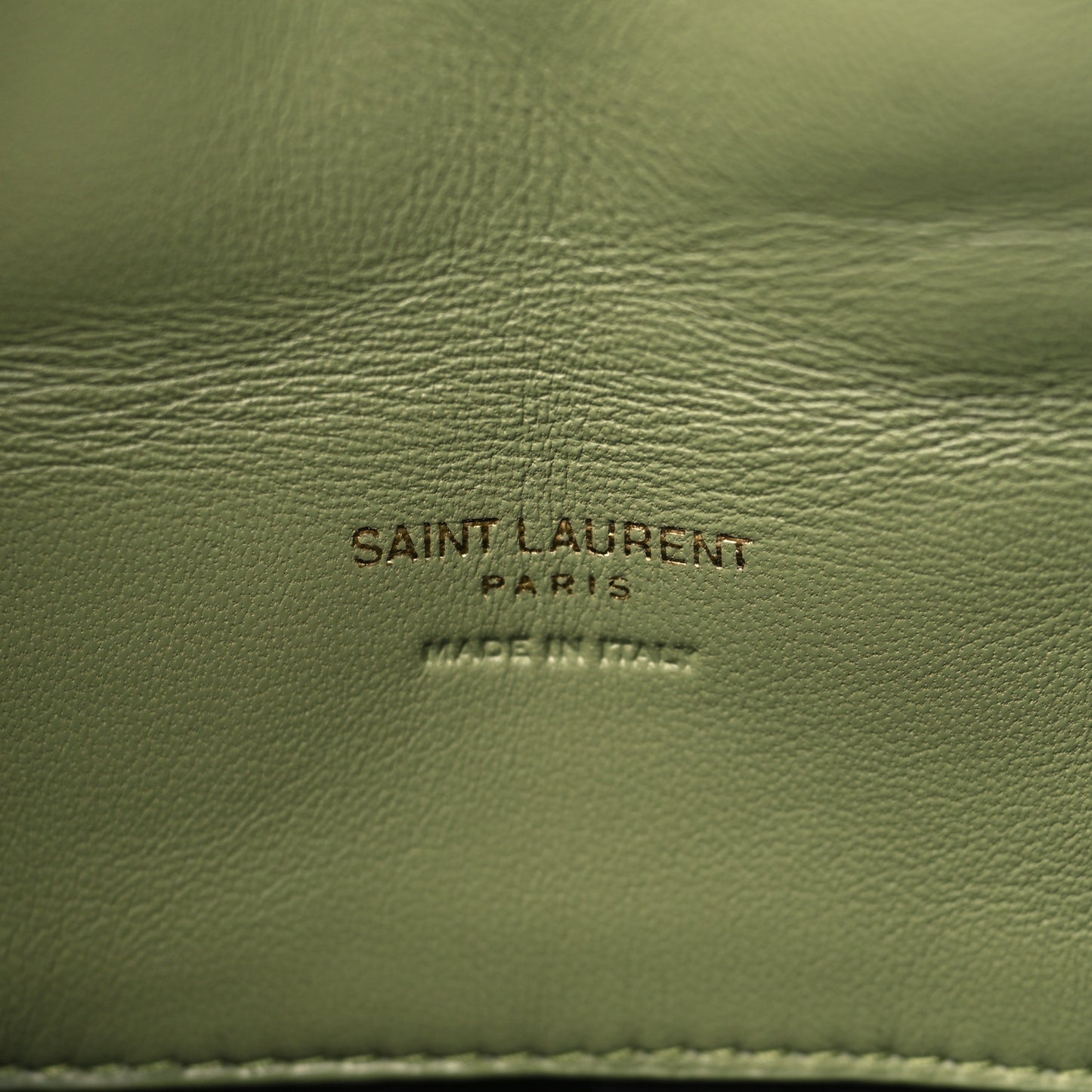 Lambskin Monogram Loulou Puffer Pouch Clutch Light Pistache