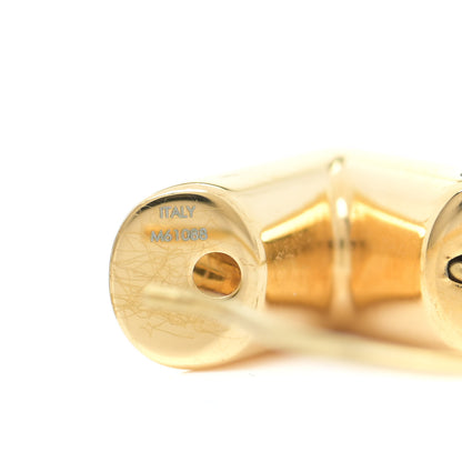 Louis Vuitton Brass Essential V Hoop Earrings Gold 5 of 6