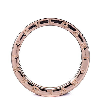 Bulgari 18K Rose Gold Black Ceramic B.Zero1 Two-Band Ring 62 10 4 of 7