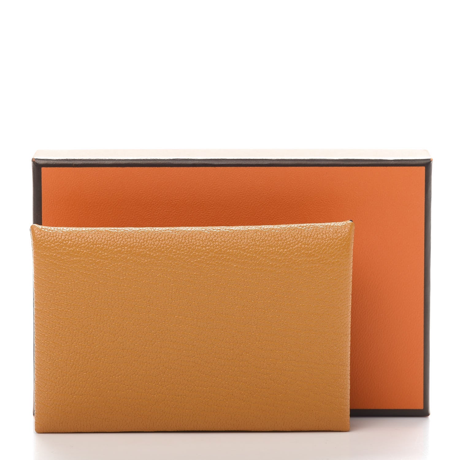 Hermes Chevre Mysore Calvi Card Case Moutarde 10 of 10