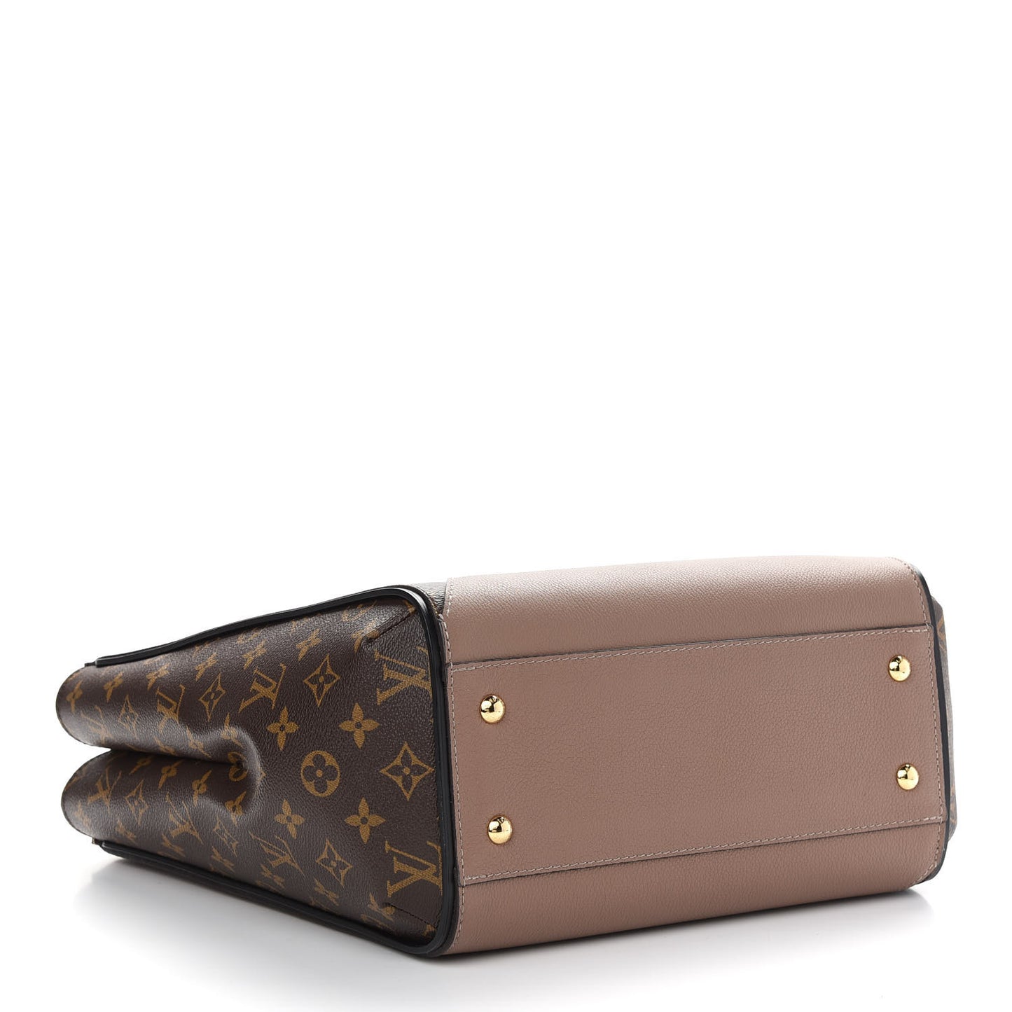 Calfskin Monogram Kimono Tote Taupe Glace