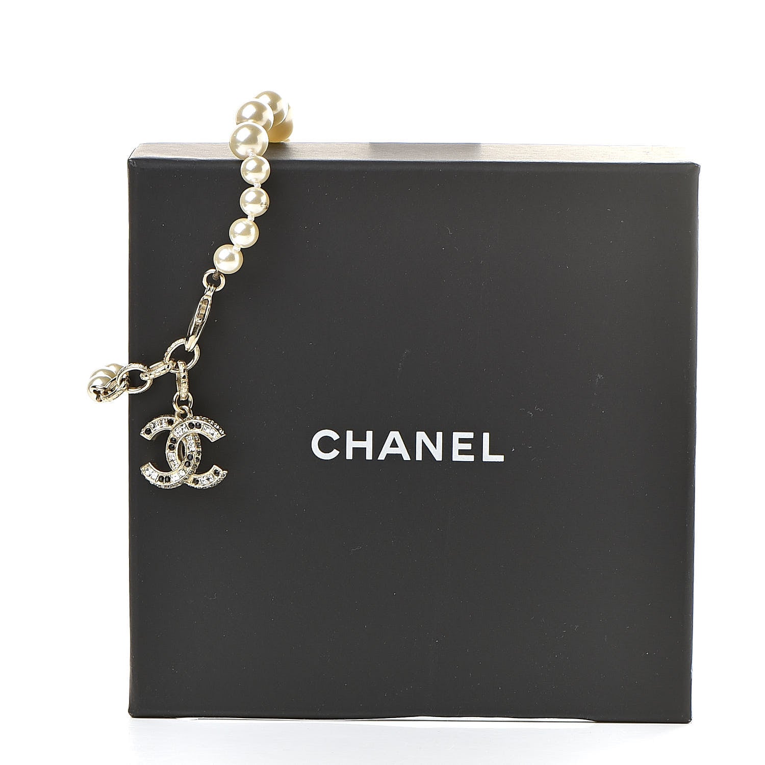 Chanel Pearl Crystal CC Bracelet 6 of 6