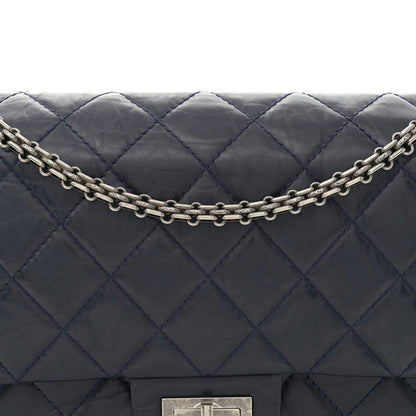Chanel Aged Calfskin Quilted 2.55 Reissue 227 Flap Navy Blue 8 of 13