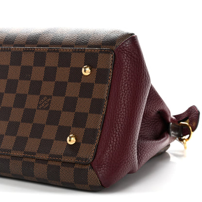 Louis Vuitton Cuir Taurillon Damier Ebene Normandy Bordeaux 10 of 11