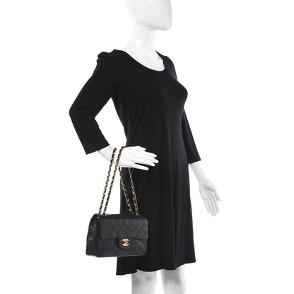 Chanel Lambskin Quilted Small Double Flap Black 3 of 19