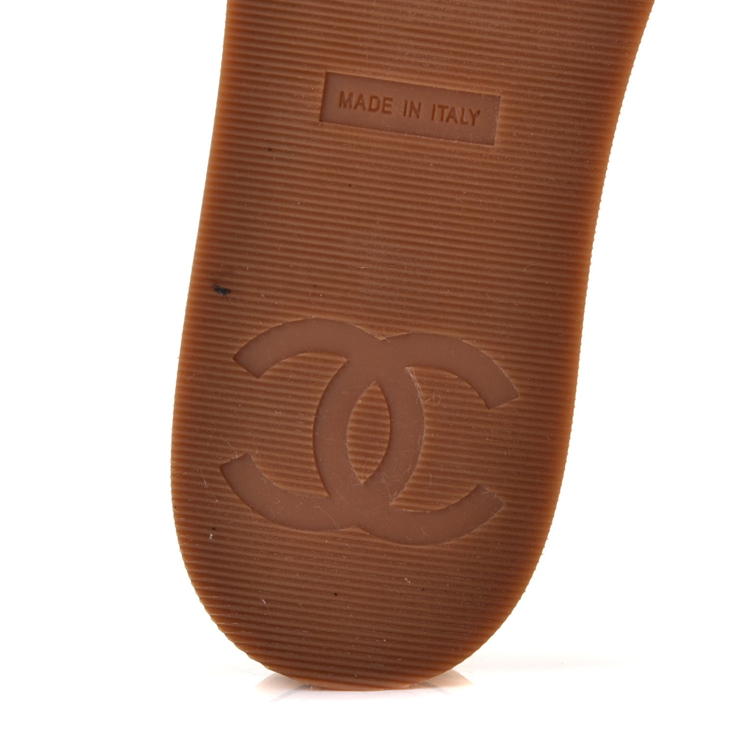 Tweed Cork CC Mule Sandals 37 White Black