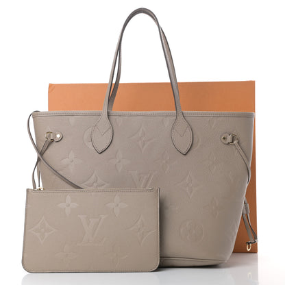 Louis Vuitton Empreinte Monogram Giant Neverfull MM Tourterelle 11 of 11