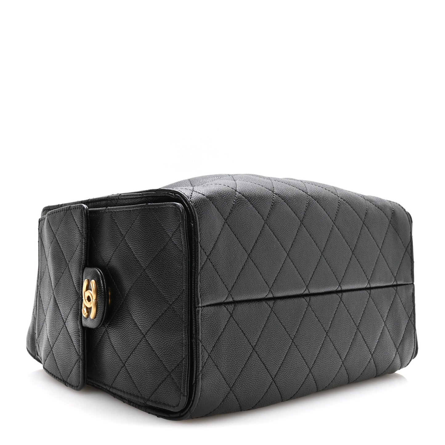 Caviar Quilted Small Chanel 25 Handbag Black