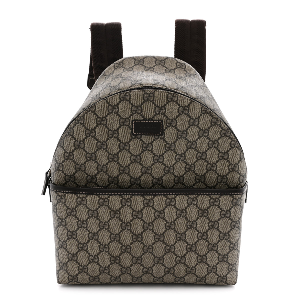 GG Supreme Monogram Margaux Calfskin Childrens Day Backpack Beige Ebony Cocoa Dark Chocolate