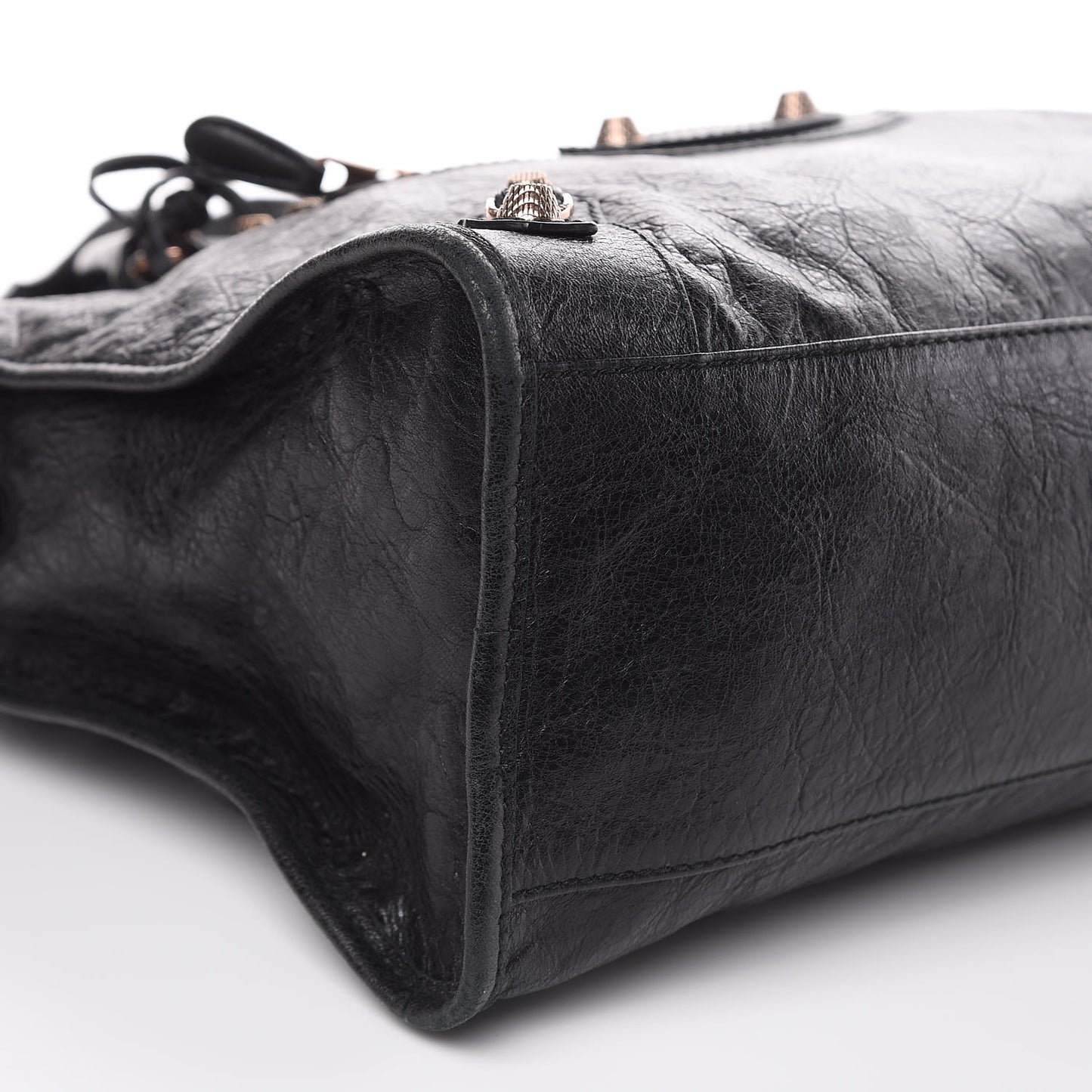 Agneau Giant 12 Rose Gold Hardware City Black